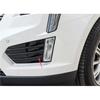 Fit For 2016-  Cadillac XT5 Black Steel Front Fog Light Lamp Strip Trim