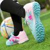 Boys/Kids Rubber Non-slip Short Spike Velcro Lace-up Artificial Turf Football Boots