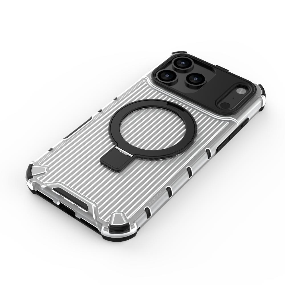 Hybrydowa obudowa z magnesem do iPhone'a 17 Air 16 15 14 Plus 13 12 11 Pro Max, metalowy uchwyt magnetyczny, półprzezroczysty, matowy