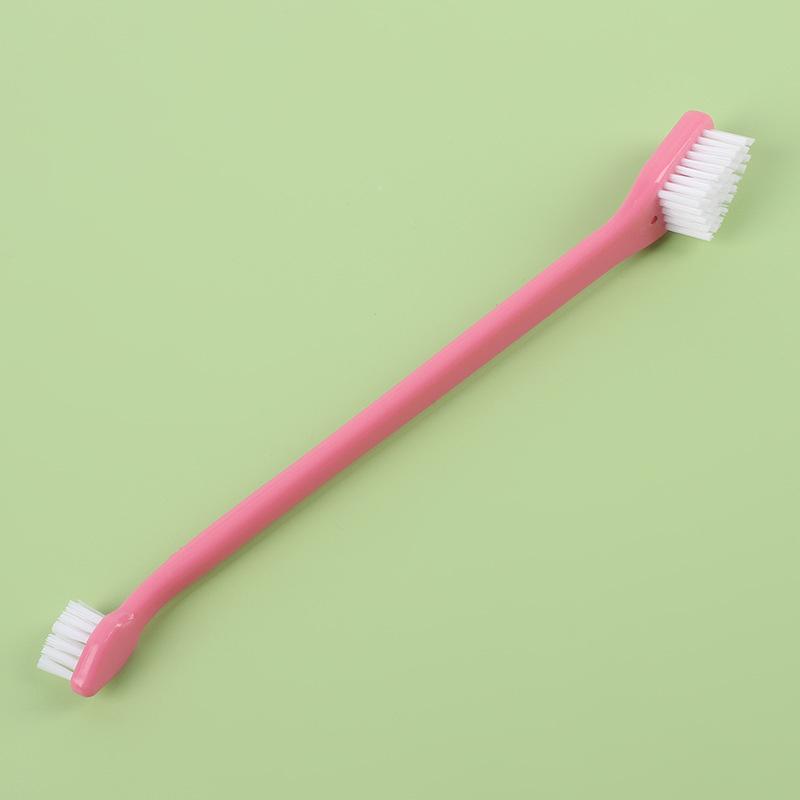 Double Headed Pet Teeth Cleaning Brushing Pet Toothbrush For Dogs And Cats Oral Cleaning Brush Care Products Tool Pet Supplies