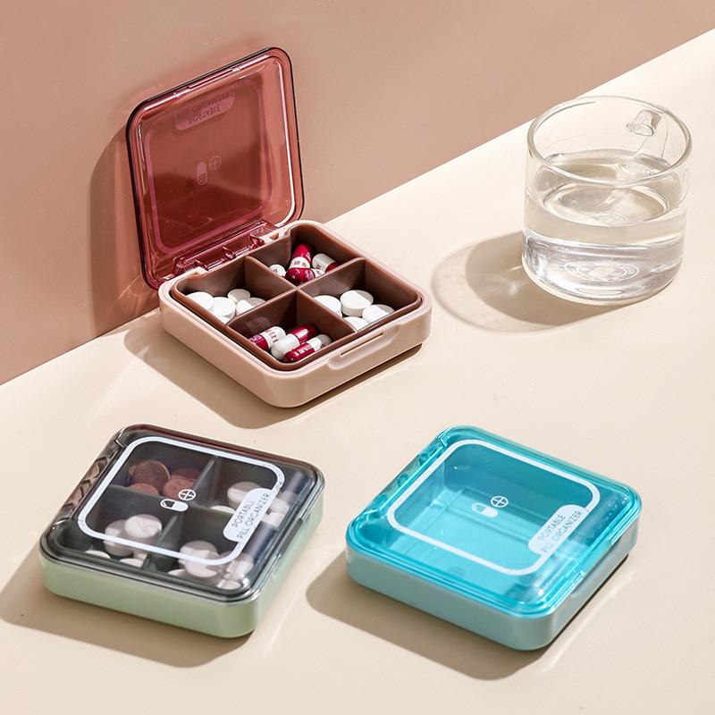 Travel Pocket Medicine Organizer With Divided Compartments For Outdoor Use