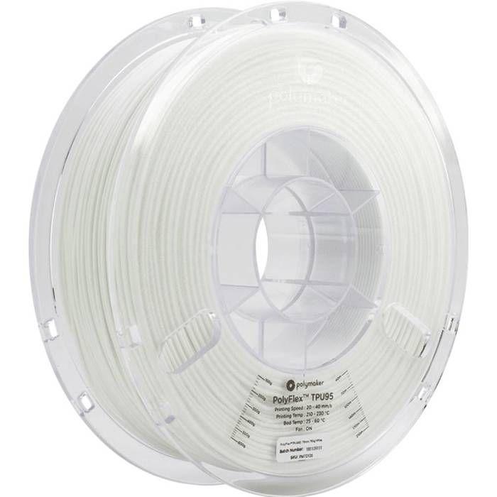 Polymaker PD01002 PolyFlex TPU-95A Filament TPU flexible 1.75 mm 750 g blanc 1 pc(s)