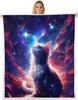 GUOYU Blanket Red Sun Throw Blanket Black Mountain Tree Fuzzy Blanket Japanese Style Blanket for Bed Couch Sofa Kids Boys Teens Room Decor