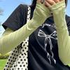 Süße Schleife Eisärmel Koreanischer Stil Arm Sonnenschutzhüllen Atmungsaktive Lange Armstulpen Autofahren