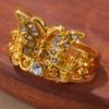 Creative Elegant Butterfly Hollow Inlay Zircon Ring For Women Birthday Accessories Festival Gift Birthday Anniversary Jewelry