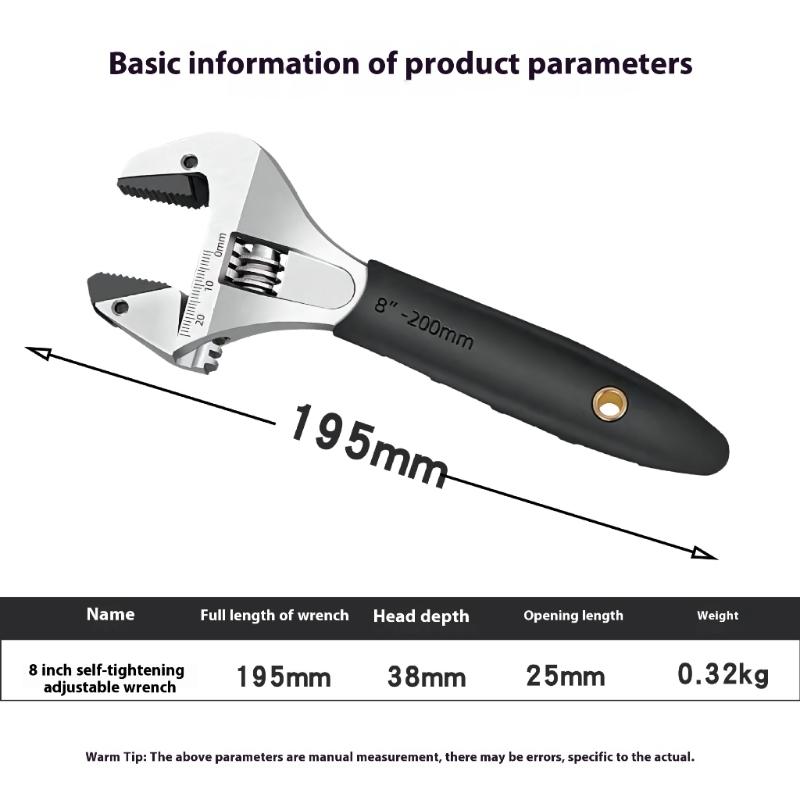 Multifunctional Adjustable Wrench Tool Multipurpose Pipe Wrench Wrench Suitable for Car Maintenance Household Tool