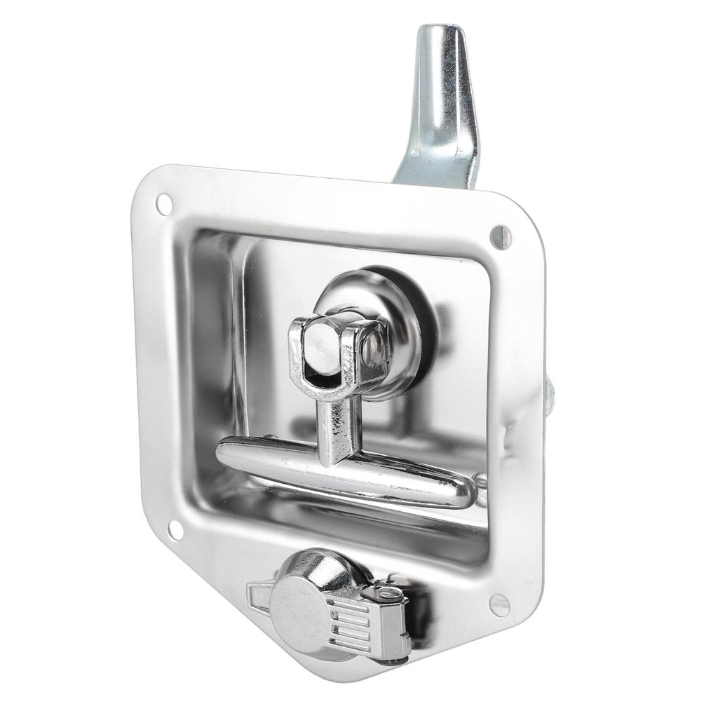 T Handle Latch with Keys Folding Handle Stainless Steel Tool Box Lock for Home Commercial Use