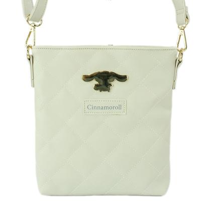 Bolsa de ombro acolchoada para smartphone com pingente de silhueta Cinnamoroll Sanrio Characters