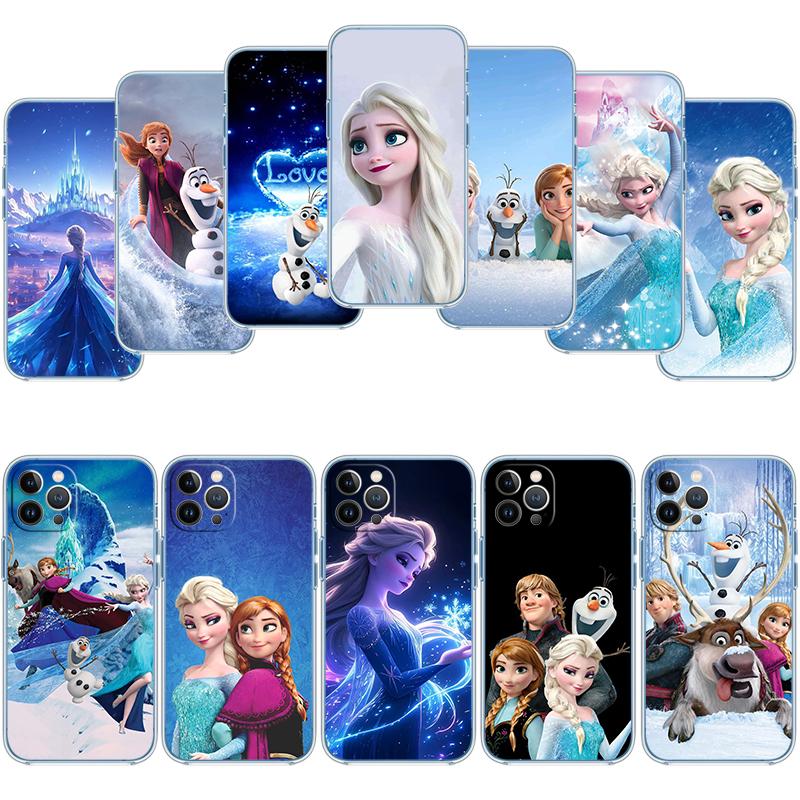 Frozen Olaf Elsa Anna Transparent Phone Case for Motorola Moto G40 G04 G05 One Ace Action Fusion + Plus Hyper Macro Vision Zoom
