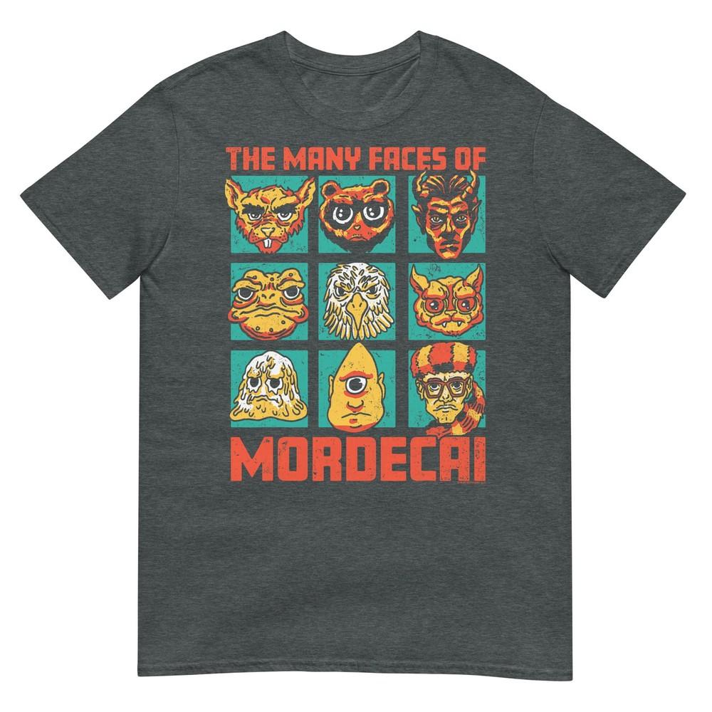 Dcc Unisexy Faces Of Mordecai Grid Funny Gamer Series Book Tshirt
