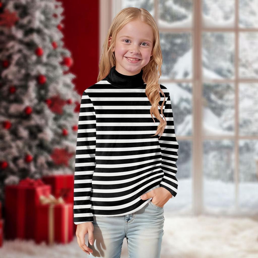 T-shirt à manches longues imprimé décontracté quotidien pour enfants