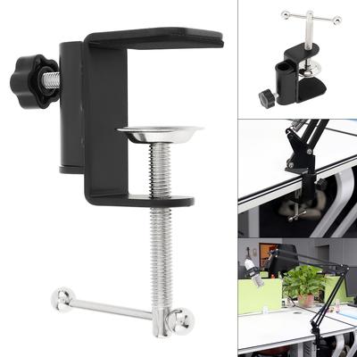 Universelle Halterungsklemme DIY feste Metallclipbeschläge Schraube Kamerahalter für Broadcast-Mikrofon-Schreibtischlampe