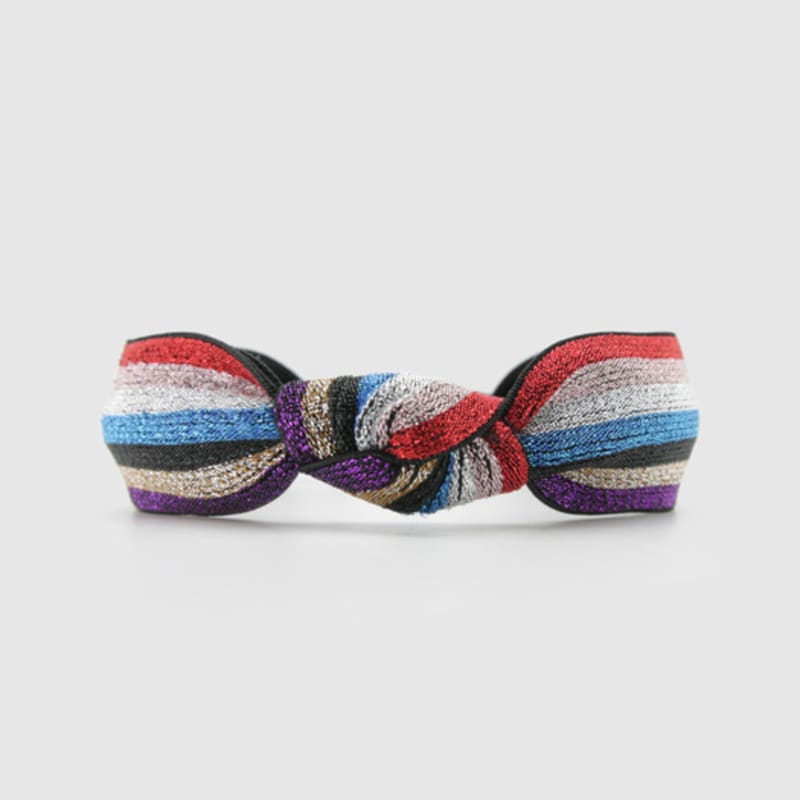 LALA Twinkle Stripe Knoten Haarband - Rot