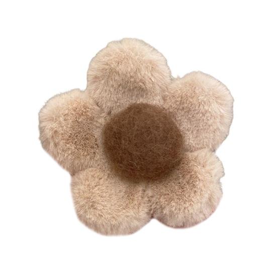 Haarkralle Plüsch Blume Form Haarspange Hinterkopf Haarklammer Leichtgewicht Damen Haarstyling-Werkzeug Haaraccessoires