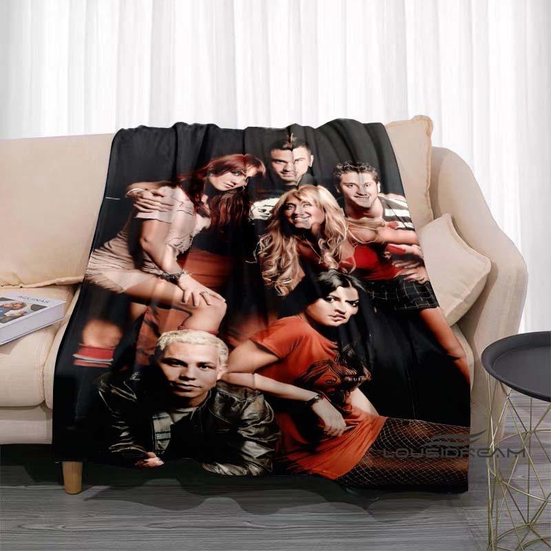 Customizable Mexican Pop Band RBD Printed Blanket Picnic Blanket Warm Soft and Comfortable Blanket Home Travel Birthday Gift