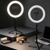 Xiaomi Portable 10" Circle Light with Adjustable Desktop Tripod, 120 LED Beads 3 Color Temperature Ring Light for Makeup Live Streaming