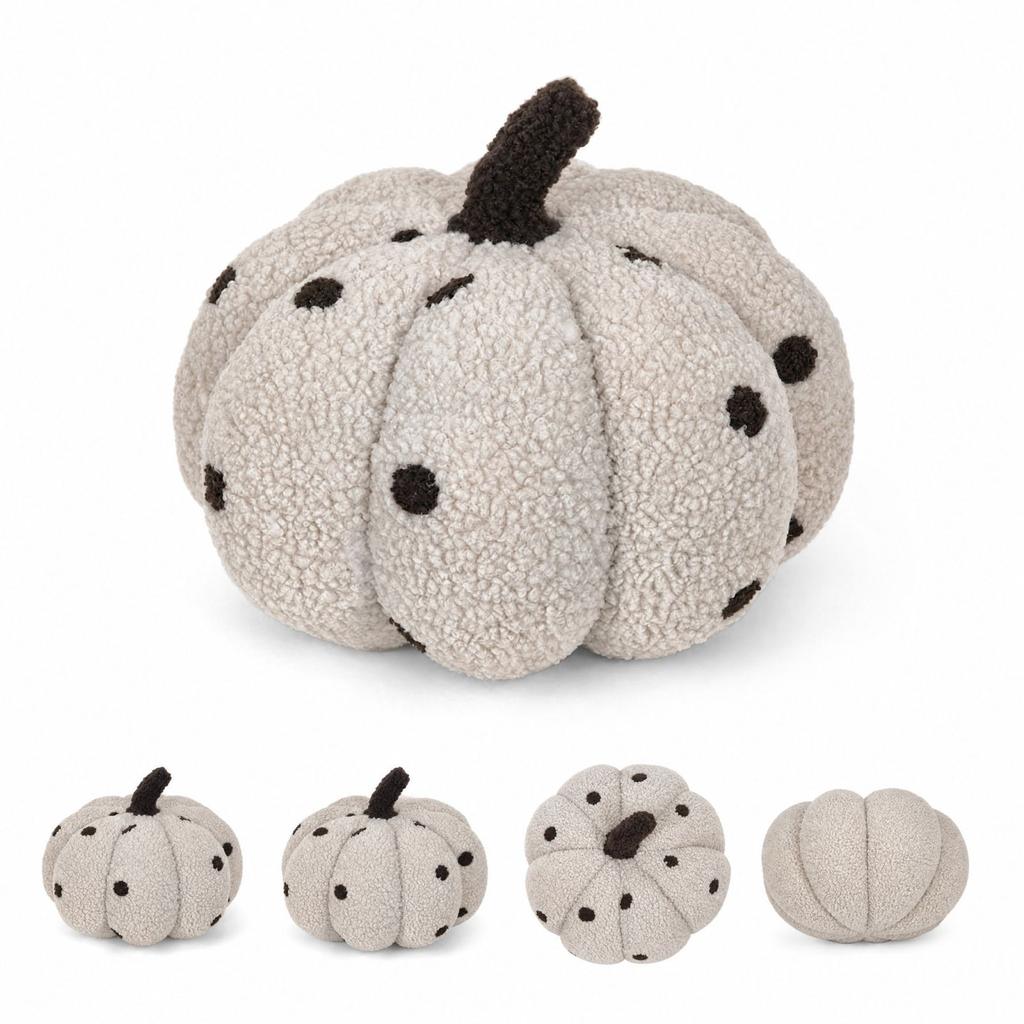 Cute Pumpkin-Shaped Plush, Novelty Throw Cushion for Couch, Sofa, Bed and Car