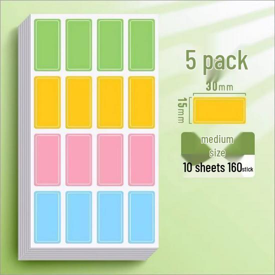 Waterproof Handwritten Name & Memo Stickers - Colorful, Easy-Dry, Self-Adhesive, Perfect for Labels & Food Date Marking.