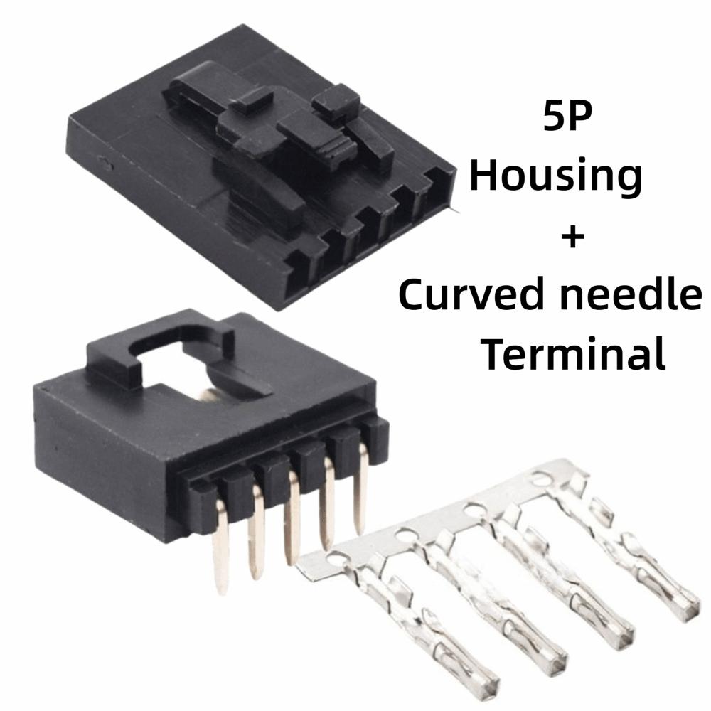 5Sets Straight Pin Pin Header Housing With Buckle Crimp Terminal New Dupont Connector Kit PCB