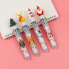 Festive Six-Color Christmas Tree & Reindeer Ballpoint Pen