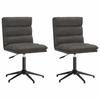 VidaXL Dining Chairs Set of 2 Black Faux Leather, Chair, Living Room Chair, Accent Chair, Kitchen Chair, Seat At 3315405
