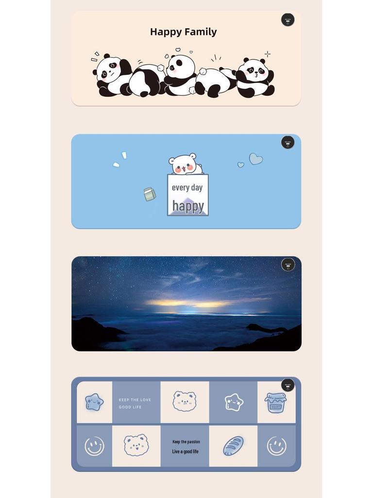 Large Cartoon Heated Mouse Pad & Desk Hand Warmer