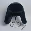 New Men's 100% Natural Rex Rabbit Fur Bomber Hats Winter Russian Man Warm Real Sheepskin Leather Hat Male Real Fur Caps