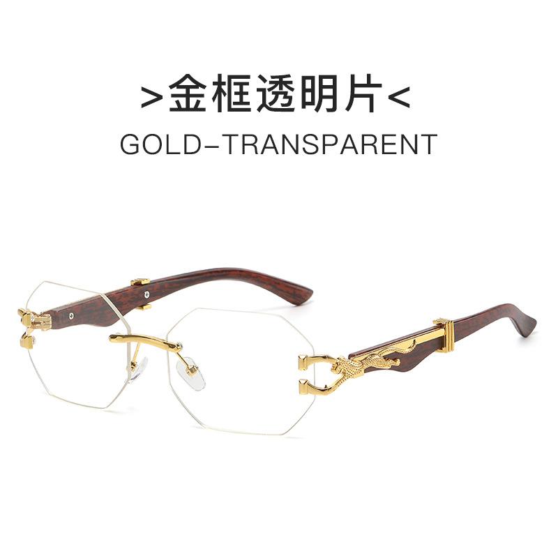 Metal Frameless Unisex Sunglasses Women Punk Eyewear Outdoor Sports Cycling Driving Shades Anti UV400 Protection