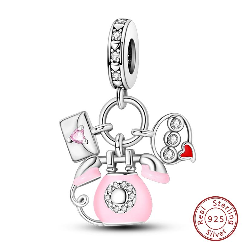 100% Metal Camera Typewriter Robot Bow Sweet Charms Beads 3Mm Make your own Best Fine Accessory Gifts Making Elegant Fashion Beautiful Lovely