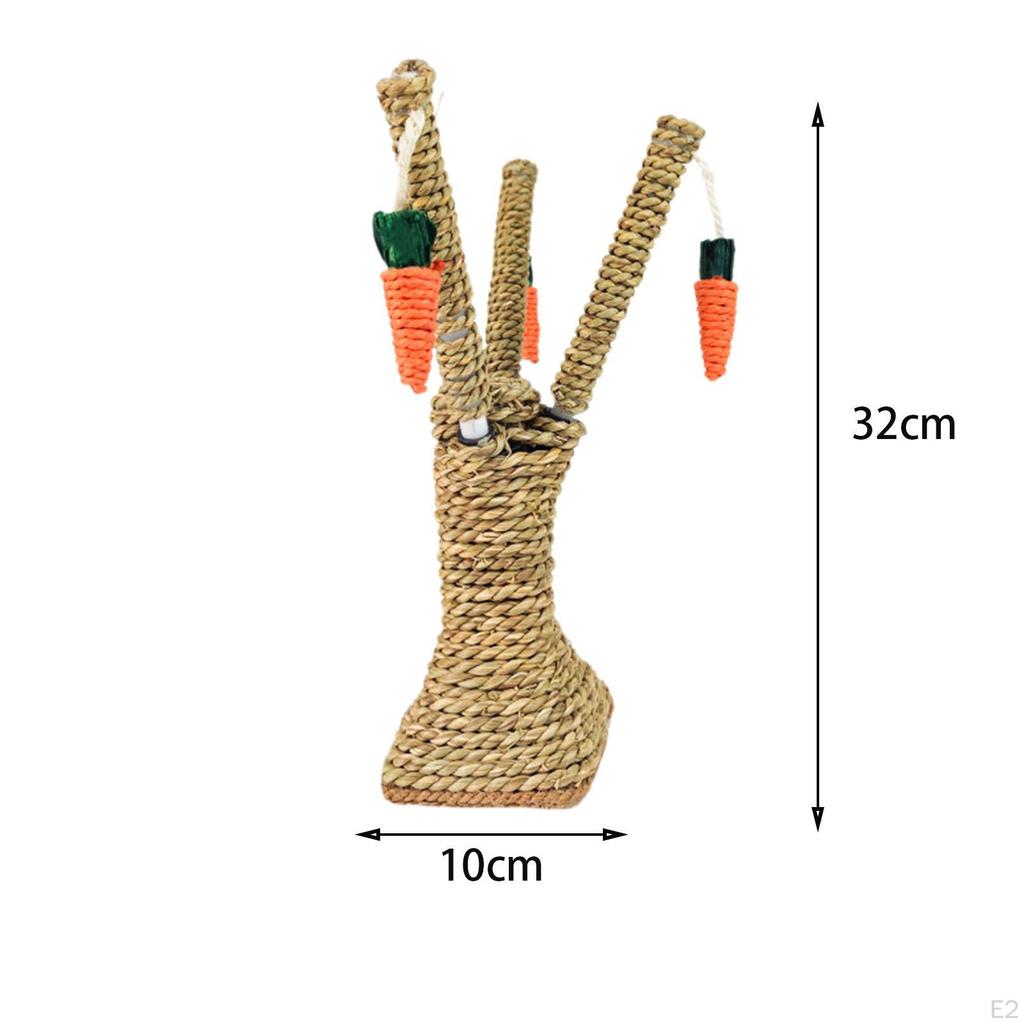 Bunny Chew Toy Cage Accessories Fun Protect Furniture Rabbit Molar Small Pet Climbing Tree for