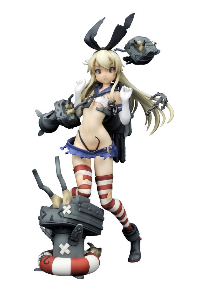 Kantai Collection Shimakaze Medium Damage Scale PVC Painted Complete Figure -KanColle- Ver. 1/8