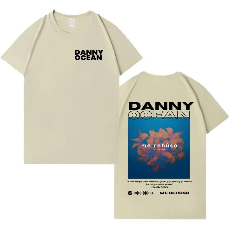 Rapper Danny Ocean Popluar 2026 Spring summer Print Tshirt Mens Fashion Casual T Shrits Aesthetic Crewneck Short Sleeve Tees