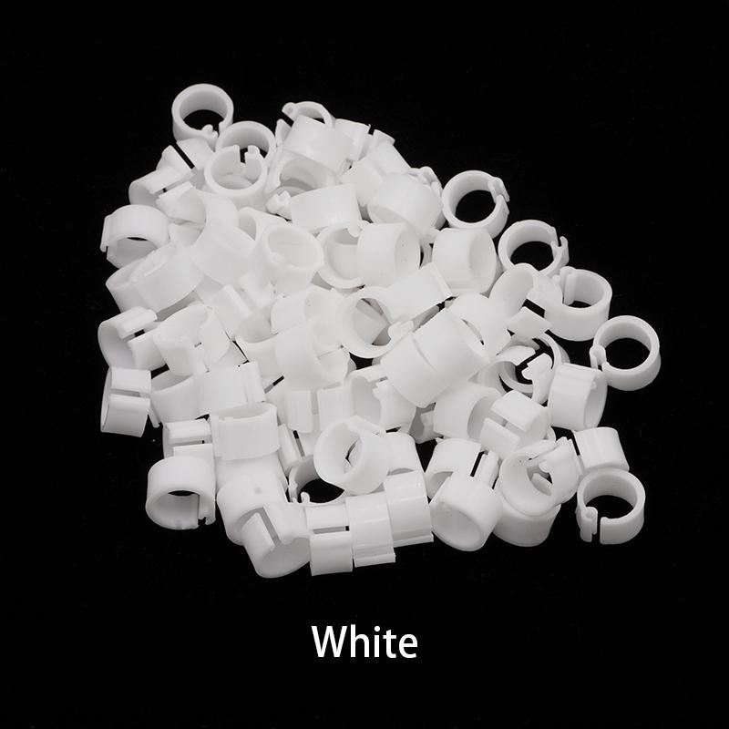 100 st Fågelfotsring Plastklämringar för Fåglar Duva Vaktel Fotring Husdjur Djur Bärare Duvtillbehör Fågeltillbehör