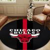 Bull Basketball Artwork Round Rug for Livingroom,Bedroom, Palyroom, Chair Rug, Area Rug, Circle Carpet, Large Size Decor Fan Christmas Gift