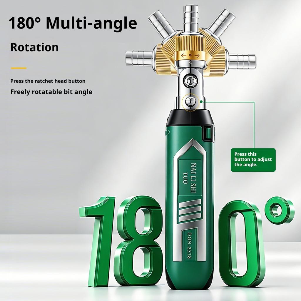 11 in 1 Multi-Function Rotary Ratchet Screwdriver Set Magnetic Bit Kit Portable Hand Repair Tool for Home DIY