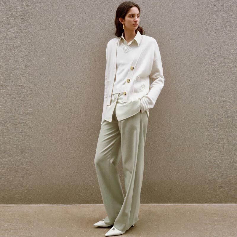 Edition Women's Merino Wool Knit Cardigan & Vest Set