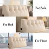Wedge Headboard Pillow Triangle Cushion Waist Support with Neck Pillow