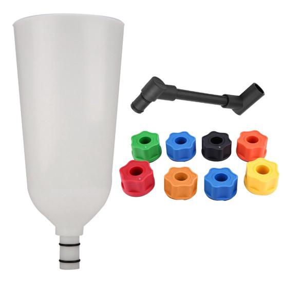 

10 шт./компл. масляная воронка 8 комплектов быстрой универсальной заправки заправочных адаптеров ABS белая воронка для охлаждающей жидкости