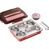Shengjia 304 Stainless Steel 5-Compartment Lunch Box Set