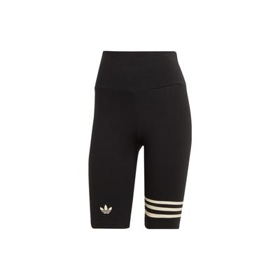 Originals Hot Girl Series Logo Print Three Stripes Tight Solid Color Sports Shorts Women Shorts Black IB7325