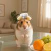 Pet Accessories Adjustable Hamster Chef Hat Breathable Comfortable Pet Costume Hat Decorative Hamster Cosplay Hat Birthday Party