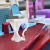 Dollhouse Miniature Furniture 1/12 Scale White Resin Side Table for Craft Enthusiasts and Dollhouse Collector