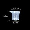 Transparent PP Laboratory Beaker with Handle, Acid & Alkali Resistant, Graduated Measuring Cup & Cylinder