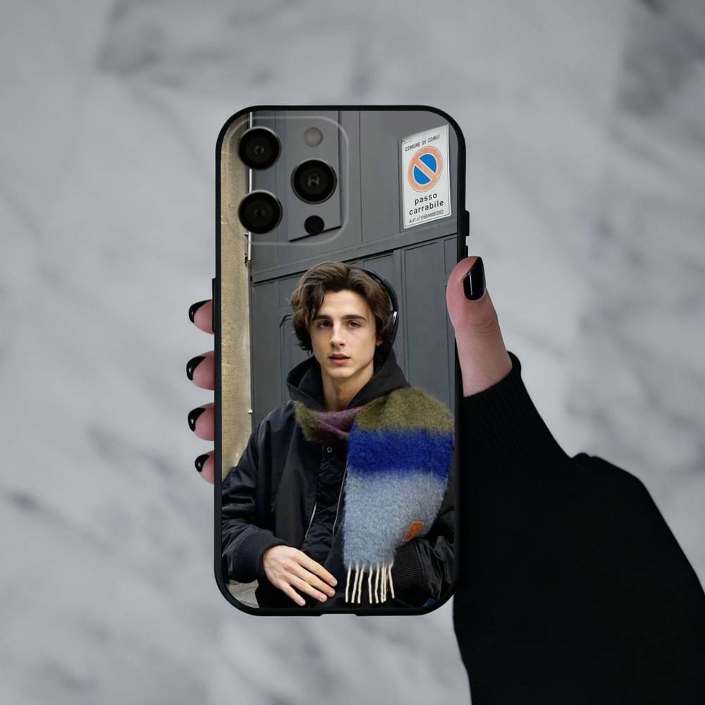 Young Hero T-Timothee C-Chalamet Phone Case For iPhone 17pro,16,15,14,13,12,11 Plus,Pro Max,XS,Soft Silicone Black Cover