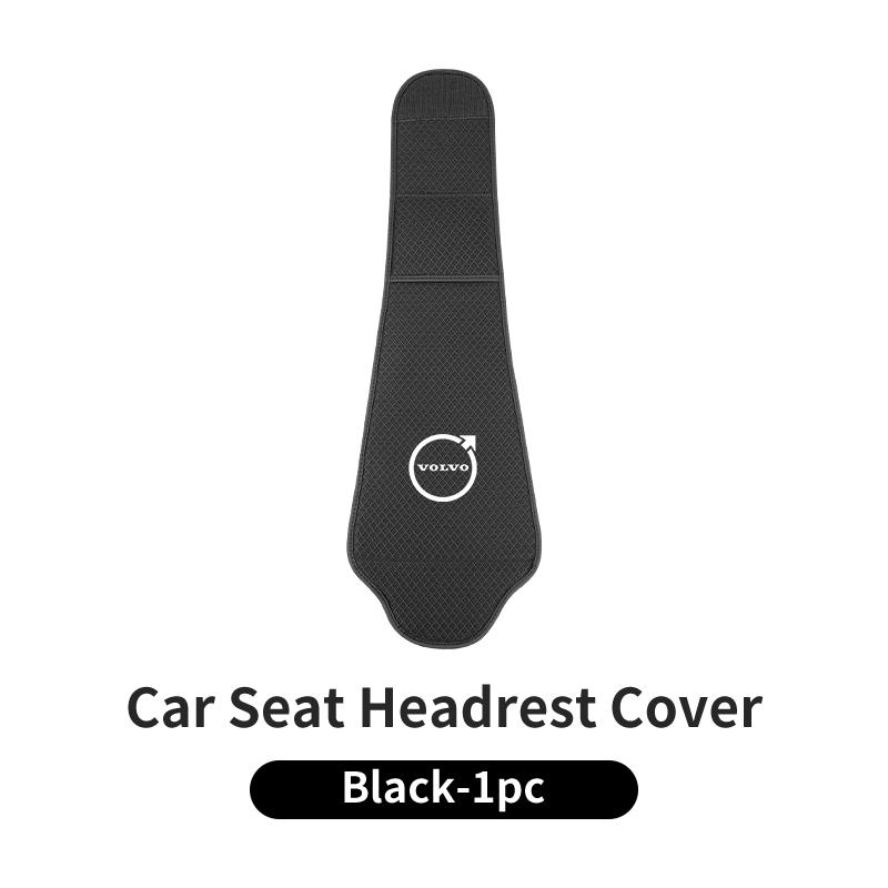 Car Seat Headrest Protector Cover Ice Silk Neck Pillowcase Interior For Volvo XC40 XC60 XC70 XC90 V40 V60 V90 S60 S80 S90