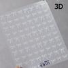 Lovely Gold Silver Black White Line Bowknot 3D Self Adhesive Nail Art Decorations Stickers Ribbon Cute Manicure Decals