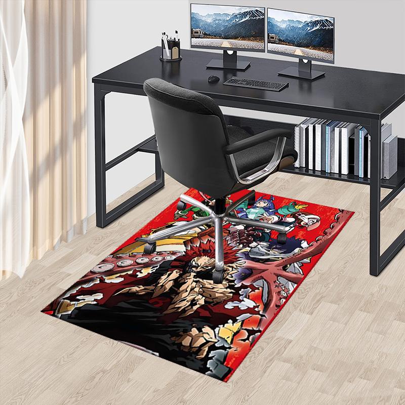 

1pc My Hero Academia Midoriya Izuku Chair Mat - Anime Cartoon Design Office Desk Pad, Non-Slip Carpet for Home Decor, Suitable for All Seasons.T041 60cm by 90cm