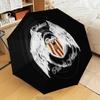 Valen-cia Crest Sunset Automatic Folding Umbrella - 8-Rib Travel Umbrella with Auto Open/Close & Portable Gifts for holidays or birthdays