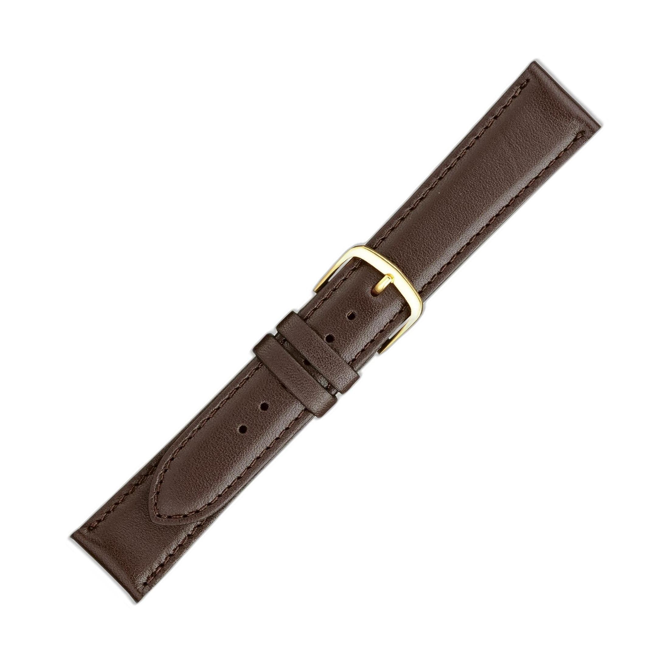 

[EICO] maruman watch band, calfskin, made in Japan, G 95189, dark brown, 19mm