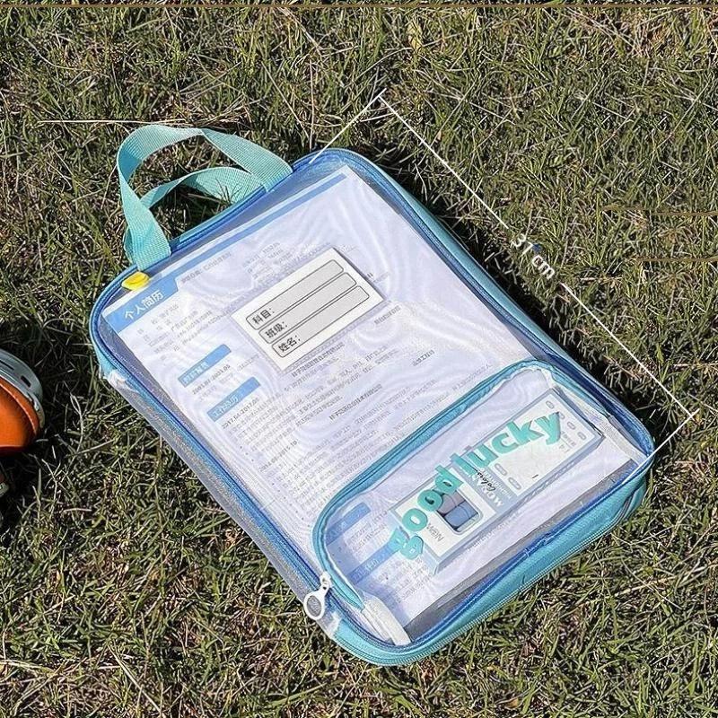 3vrstvá úložná kabelka s velkým otevíráním Barevná přenosná taška na doučování Organizér na psací potřeby Materiál Eva Moderní styl
